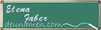 Elena Faber Visitenkarte